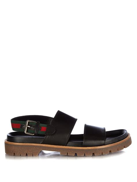 gucci leather sandals for men|More.